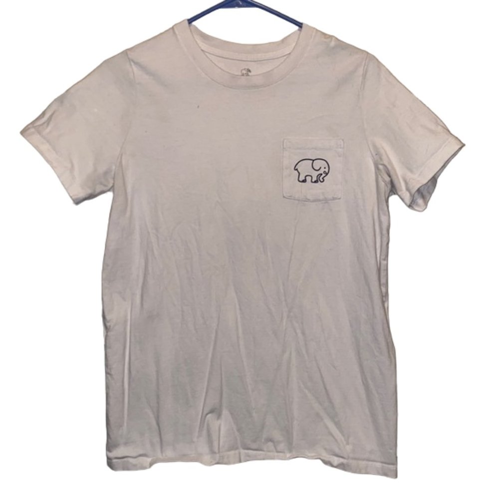 Ivory Ella T-shirt | Short Sleeve | Blue/Teal Elephant